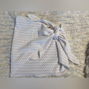 3 Pc Set Available - Hollister Crochet Side Tie Sarong - White - Size Medium